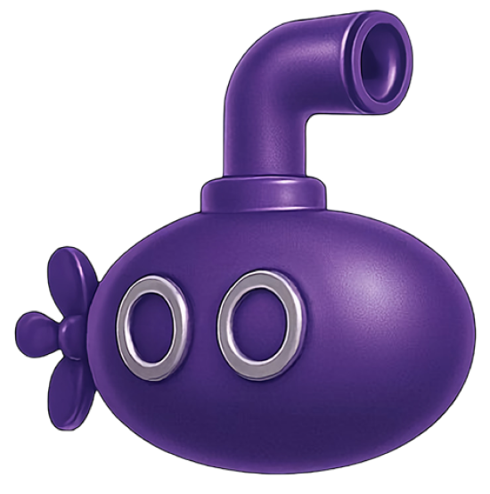 Purple submarine
